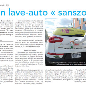 Un lave-auto « sanszo »